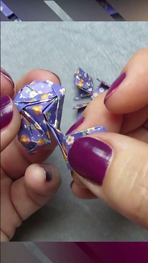 Boule composé en papier origami