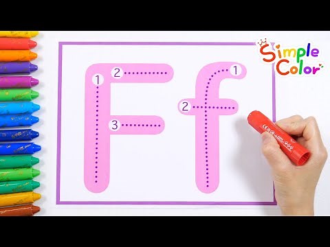Alphabet Step-by-Step Learning | Learn the Letter F with Storybooks and ABC Song | Alphabet Coloring