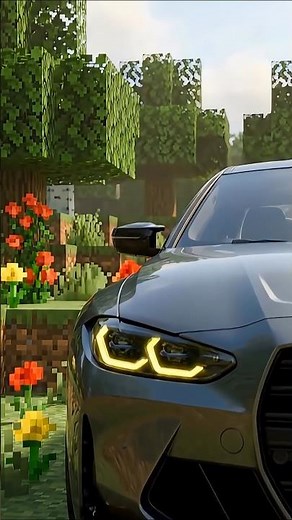 BMW M4 AURA in Minecraft 🤯 #minecraft #bmw #minecraftshorts