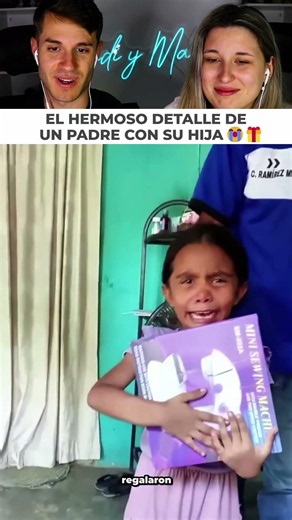 I gave my daughter the sewing machine she wanted so much and she couldn't hold back her tears.