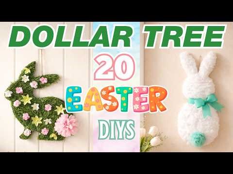 20 Easter Dollar Tree DIYs That Are So Fun to Make 🐰