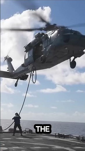 The Crazy Process Of Landing Helicopters In Rough Seas #shorts #Beartrap #HHRSD #HelicopterLanding