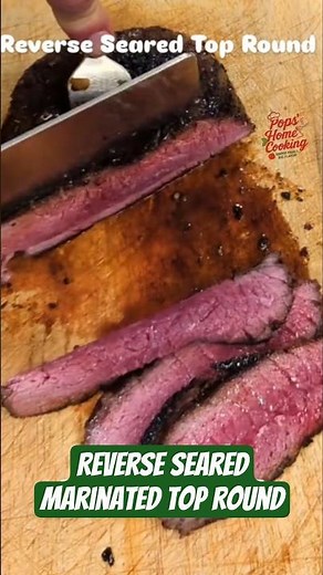 🔥 Reverse seared top round roast done right!Juicy, flavorful, and packed with old-school flavor. 🔥