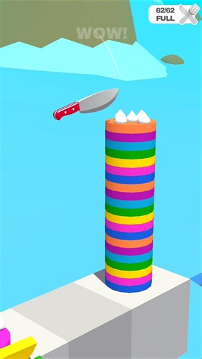 Slice It All Gameplay! Satisfying ASMR slicing game Level 1144 #sliceltall #short