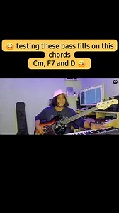 7.8K views · 204 reactions |  testing these bass fills on this chords Cm, F7 and D  #reelsfypシ #bassplayer #bassguitar #basslessons | BassLady | Facebook