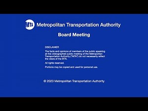 MTA Board - Capital Program Committee Meeting - 10/23/2023