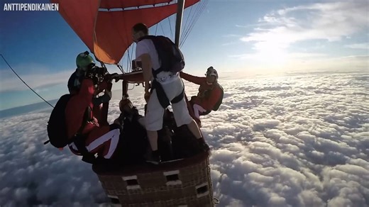 He was skydiving without a parachute