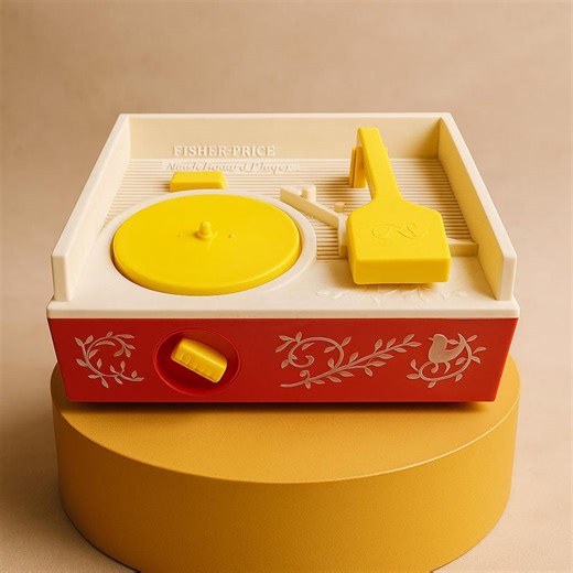 Vintage Fisher-price Record Player: 1970s Music Box Toy With 6 Discs - Etsy