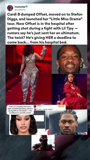 Offset issues Cardi B a shocking ultimatum - Fans Drag Stefon Diggs #shorts #cardib