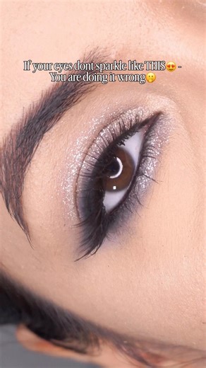 The ONLY glitter EYESHADOW tutorial you need to watch #eyemakeup #makeup #makeuptutorial #eyeshadow