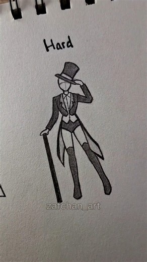 How to draw body (magician) Easy to Hard ✨️ #drawing #howtodraw #tutorial #sketch #art #shorts