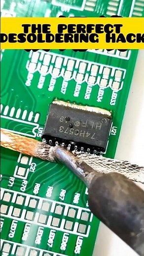 How to Desolder Components Like a Pro | Easy Circuit Board Repair #diy #diyelectronics #soldering