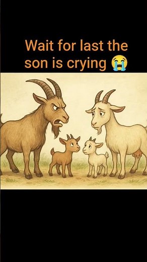 🐐🔥 1. “Angry Goat Father vs Brave Goat Mother!” #shorts#cartoon#funny #emotional 😭😭