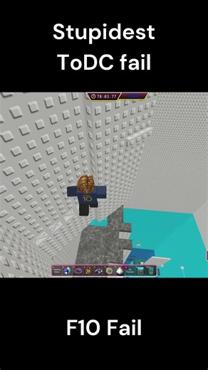 Most stupid ToDC fail ever #etoh #game #roblox #gaming #gamer #speedrun