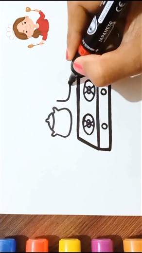 Satisfying drawing 👨🏻‍🍳 / draw Kitchen accessories #shorts #ytshorts #youtubeshorts #short #drawing