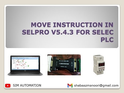 Lesson 8: SELEC PLC Programming | MOVE Instructions in SELPRO by @SIMAUTOMATIONTUTORIAL ​#PLC #HMI