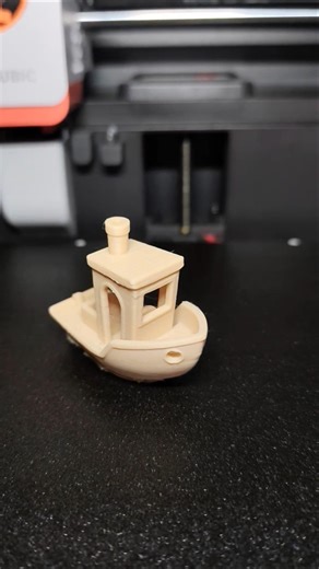 3DBenchy Made with PLA + Beige On Anycubic Cobra S1 With Hardened Steel Hot End