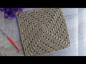 Crochet Basic Lace Granny Square