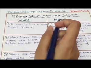 DIFFERENCE BETWEEN VIDEO & ANIMATION || MULTIMEDIA