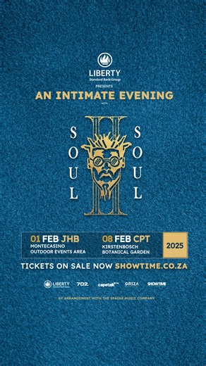 Get ready for an unforgettable musical journey with the Grammy Award-winning group Soul II Soul, brought to you by Liberty! Experience the magic of the '90s as we celebrate all your favorite soul and R&B classics. Join us next weekend, February 1 at our Outdoor Events Area for a night of incredible music and nostalgia. 🎙️ Get your tickets at https://bit.ly/4jrbLfE | Montecasino