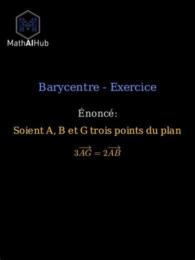 Comment transformer une relation vectorielle en coefficients de barycentre ? 🧠⚡️ #fyp #maroc #Math #الرياضيات #1bac #lycee
