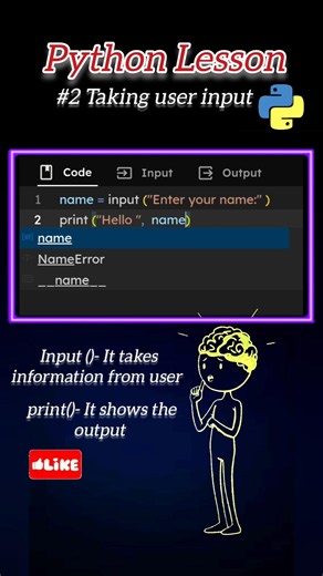 😳 Python for Beginners | Lesson #2 #python #learnpython #shorts #programming
