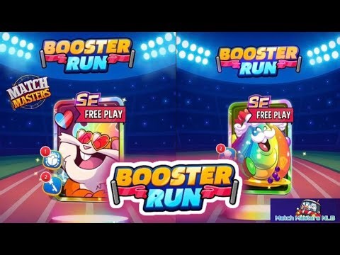 Booster Run match masters level 1-3 Free SE Boosters play
