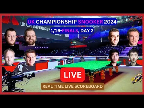 2024 UK Championship Snooker LIVE Score UPDATE Today 1/16-Finals Day 2 Matches Nov 24 2024