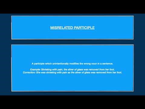 Misrelated participle - English Paper 1