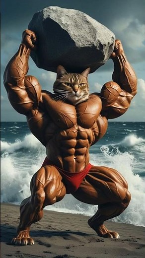 🏋️‍♂️ The Most Muscular Cat in the World | 💪 Bodybuilding Cat