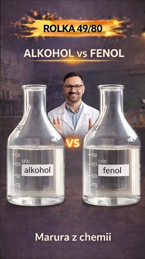 Alcohol vs. Phenol: Key Differences in 60 Seconds! 🧪 | Chemistry Matura 49/80