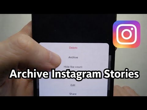 How to archive story on instagram
