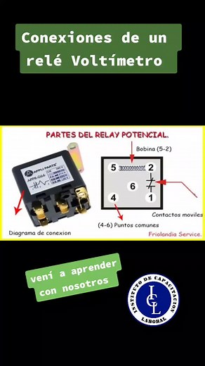 Conexiones de relay Voltímetrico refrigeración comercial #cursoderefrigeracioncomercial #refrigeracioncomercial #curso #institutodecapacitacionlaboral #hvac #institutoicl #rele #relay #relevoltimetrico #relayvoltimetrico #voltimetrico #arranque #motor #aprende #refrigeracion #institutoicl #aprendeconnosotros