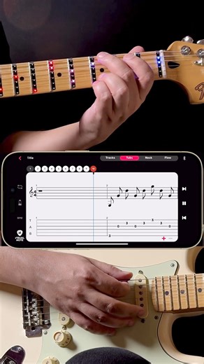 6.9K views · 83 reactions | Underrated 90's riff!  I'm using the Visual Note Guitar App and LED system 落 #guitarist #guitarlessons | Kaan Arkin | Facebook