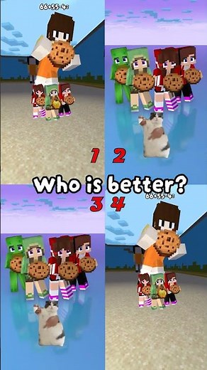 Mikey Gang Baby vs JJ Gang Baby Squid Game Dance Battle in Minecraft!