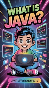 ☕ Java — Code ka King!   “Write Once, Run Anywhere” – bas likho, har jagah chalao!  Object-Oriented, Secure aur Powerful Language.  Android apps se leke Web servers tak – Java har jagah hai. ⚙️ Simple syntax, Strong performance, Endless possibilities!  Banaiye apna future Java ke saath.  Dekhiye video aur ban jaiye Java Developer! @yadavgaurav__v . . #reelsvideo #reelsinstagram #instagramreels #reels #java #coding #program | Gaurav Yadav | Facebook