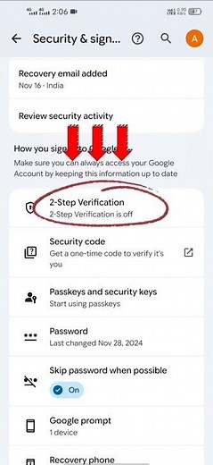 How to enable 2-Step verification Gmail | 2 Step verification On Kaise Kare #techtips #youtubeshorts