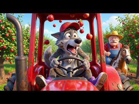 The Greedy Wolf Sneaks the Giant Tractor! 🚜 | Old MacDonald’s Rescue Mission at Farm | 3D Farm Story
