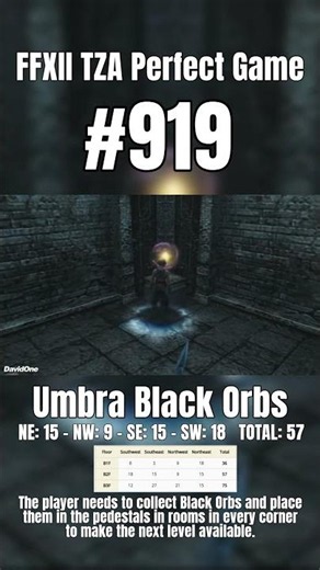 FFXII Perfect Game 919 | Umbra Black Orbs #Shorts #FinalFantasy #Gaming #RetroGaming