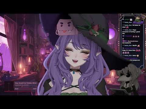 PAINTING HAPPY LITTLE TREES | Bob Ross Tutorials w/ @morticiagrimm | !say !socials !discord