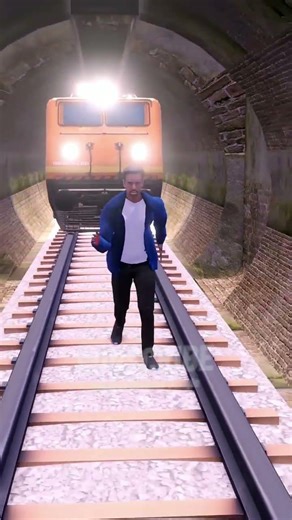 Train Coming in Tunnel?! 😳 What You Should NEVER Do (3D Animation) #shortvideo
