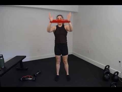 mini band rotator cuff raises