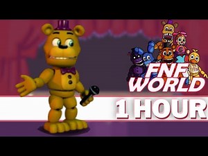 FRED BARS FNF 1 HOUR SONG Perfect Loop (VS FNaF World I Five Nights at Freddy's/Chica/Foxy/Bonnie)