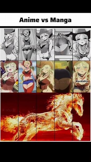Same character, different levels of fan service.