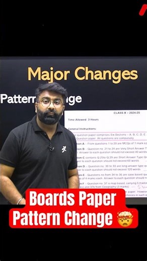 Boards Paper Pattern Change 🤯😱#boardexam2026 #class10sst #gautamlakhani