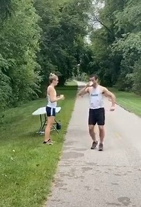 7.8K views · 61 reactions | The different ways runners grab the water on a run Video by Daniel LaBelle | Pine Belt Pacers | Facebook