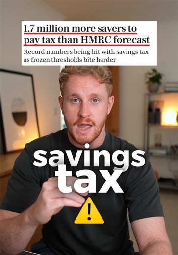 If you have any savings, you might need to pay the savings tax… HMRC data shows that 4.5 million people are expected to receive a tax bill on the interest they’ve earnt on their savings this tax year. Interest from a normal savings account isn’t always tax-free. Across your accounts, you can generally earn up to £1,000 in interest tax-free if you’re a basic-rate taxpayer, £500 if you’re a higher-rate taxpayer, and £0 if you’re an additional-rate taxpayer. Interest above your allowance is taxed! 