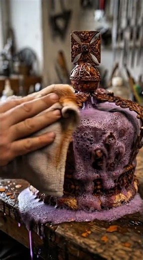 Queen Elizabeth Crown rust remove