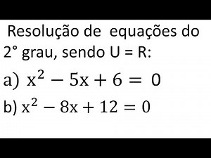 Equação do 2° grau completa - Bhaskara.