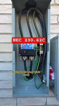 nec 2023 230.62c electrical inspection